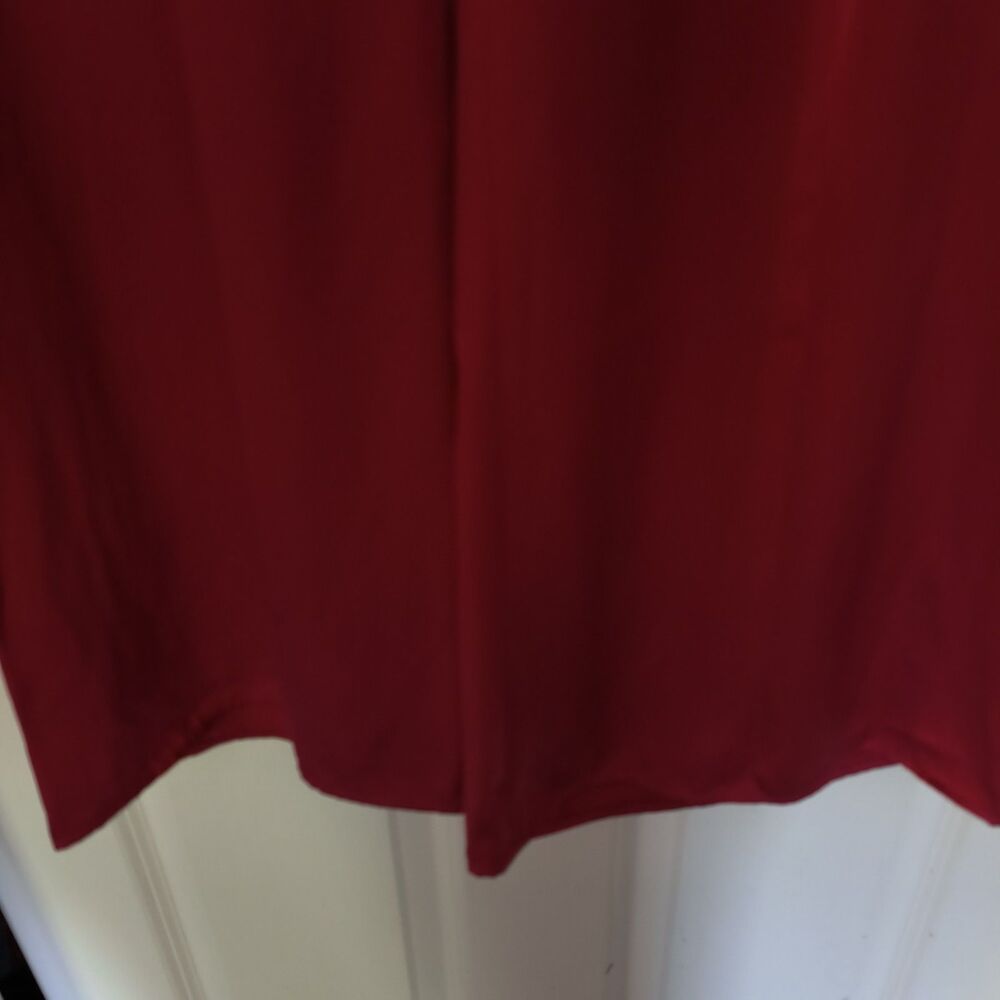 J. Crew Cosmo Satin Pants Women S Red Wide Leg Evening Holiday Party Gala Lounge - Picture 7 of 13
